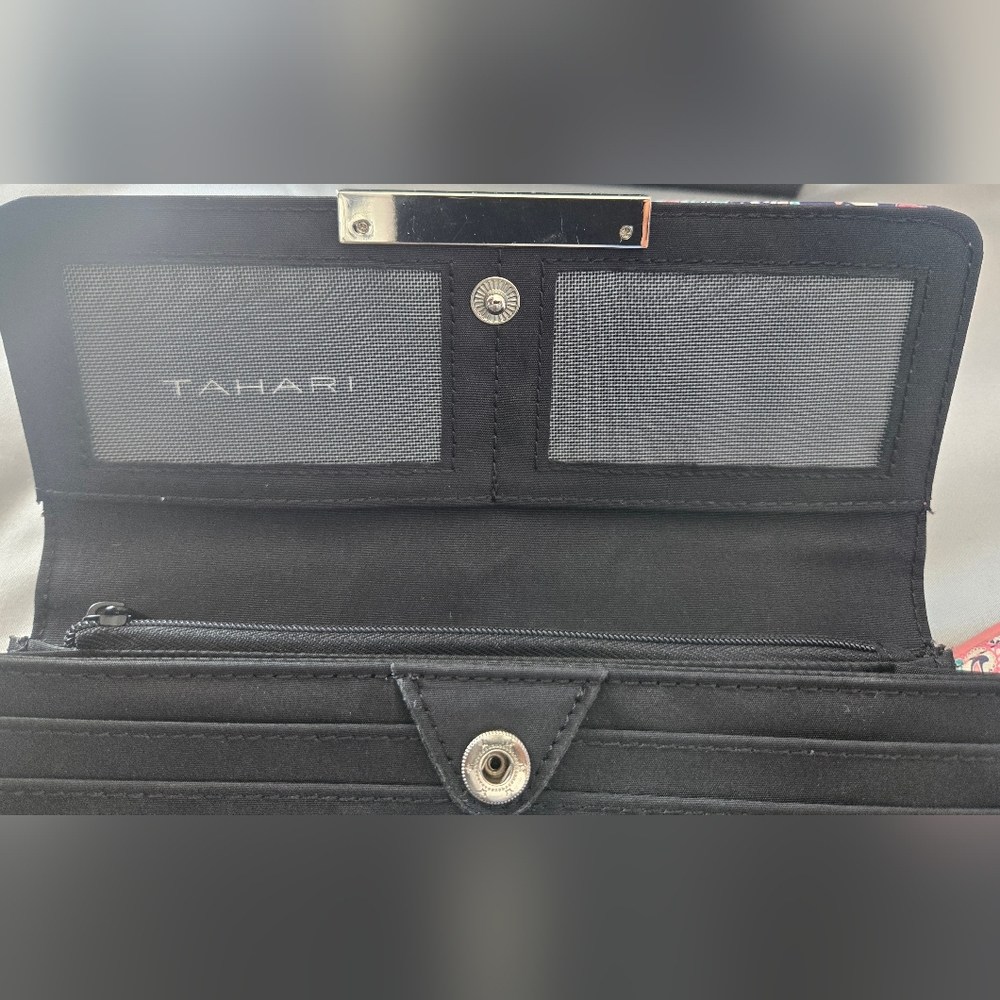Tahari Paisley Patterned Wallet/Clutch - Picture 6 of 8